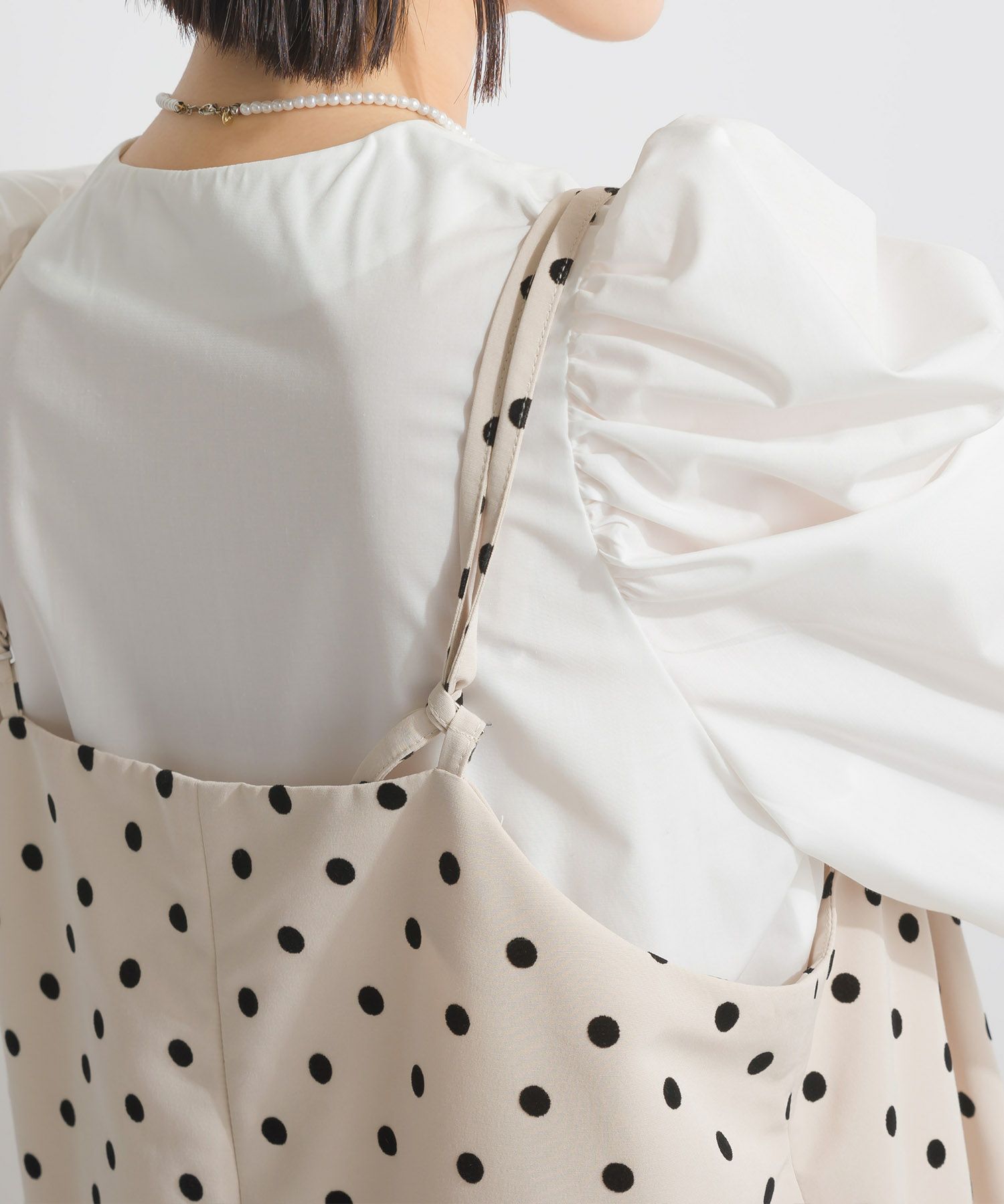 フロッキードットロングキャミワンピース | PICCIN (ピッチン) 公式通販