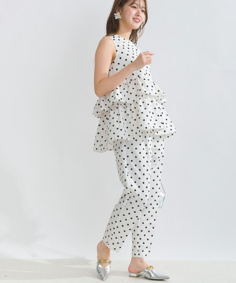 model：H165　着用サイズ：M　オフホワイト　セットアップで