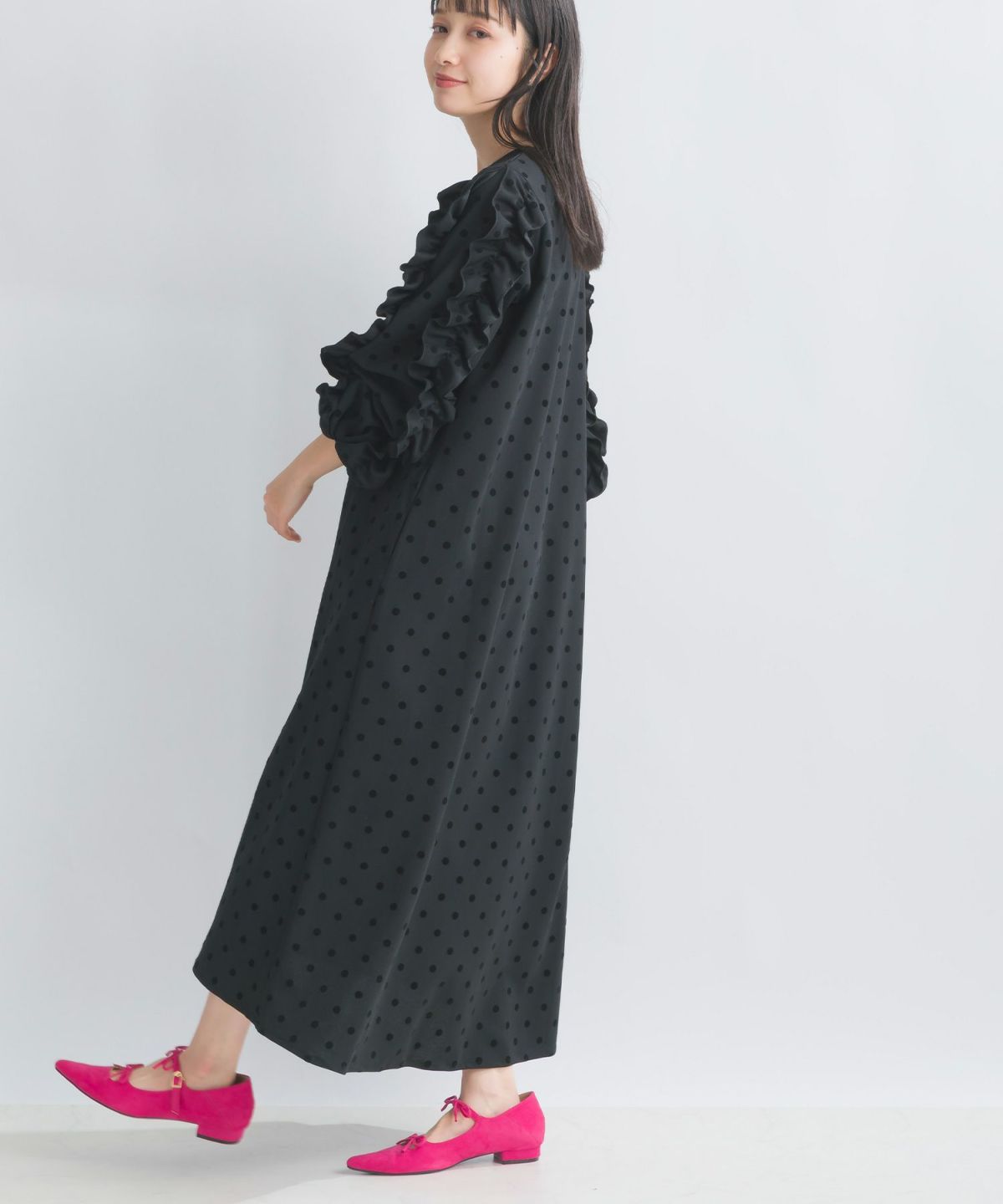 model：H157　着用サイズ：M　ブラック