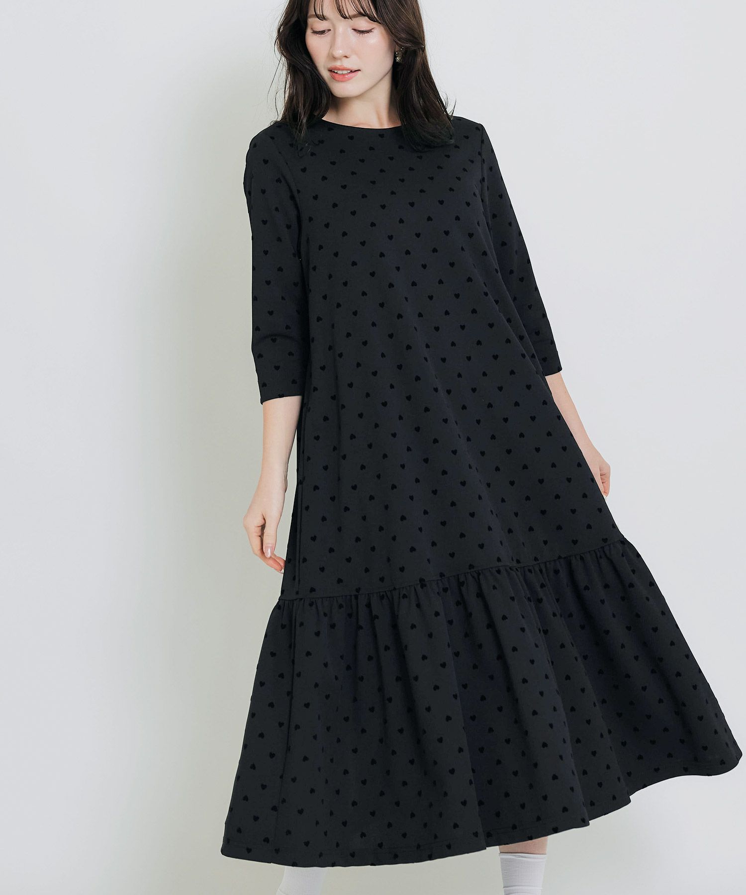 model：H155　着用サイズ：M　ブラック