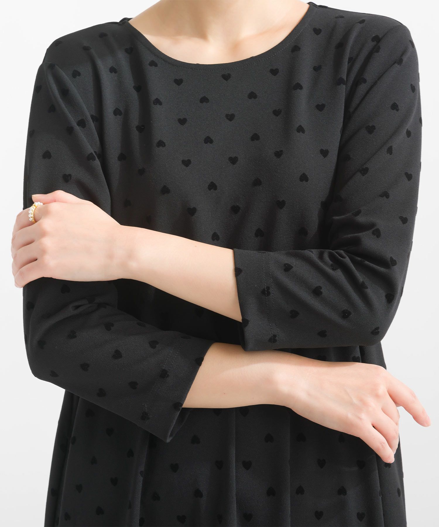 ハート柄フロッキーワンピース | PICCIN (ピッチン) 公式通販