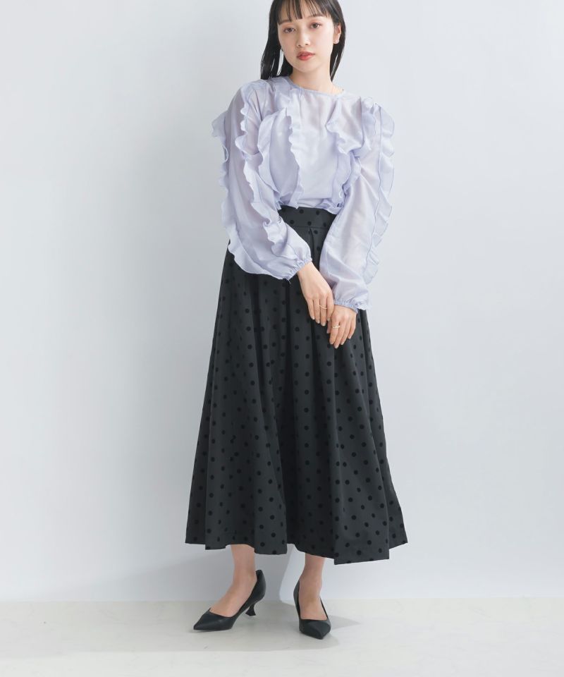 model：H157　着用サイズ：M　ラベンダー