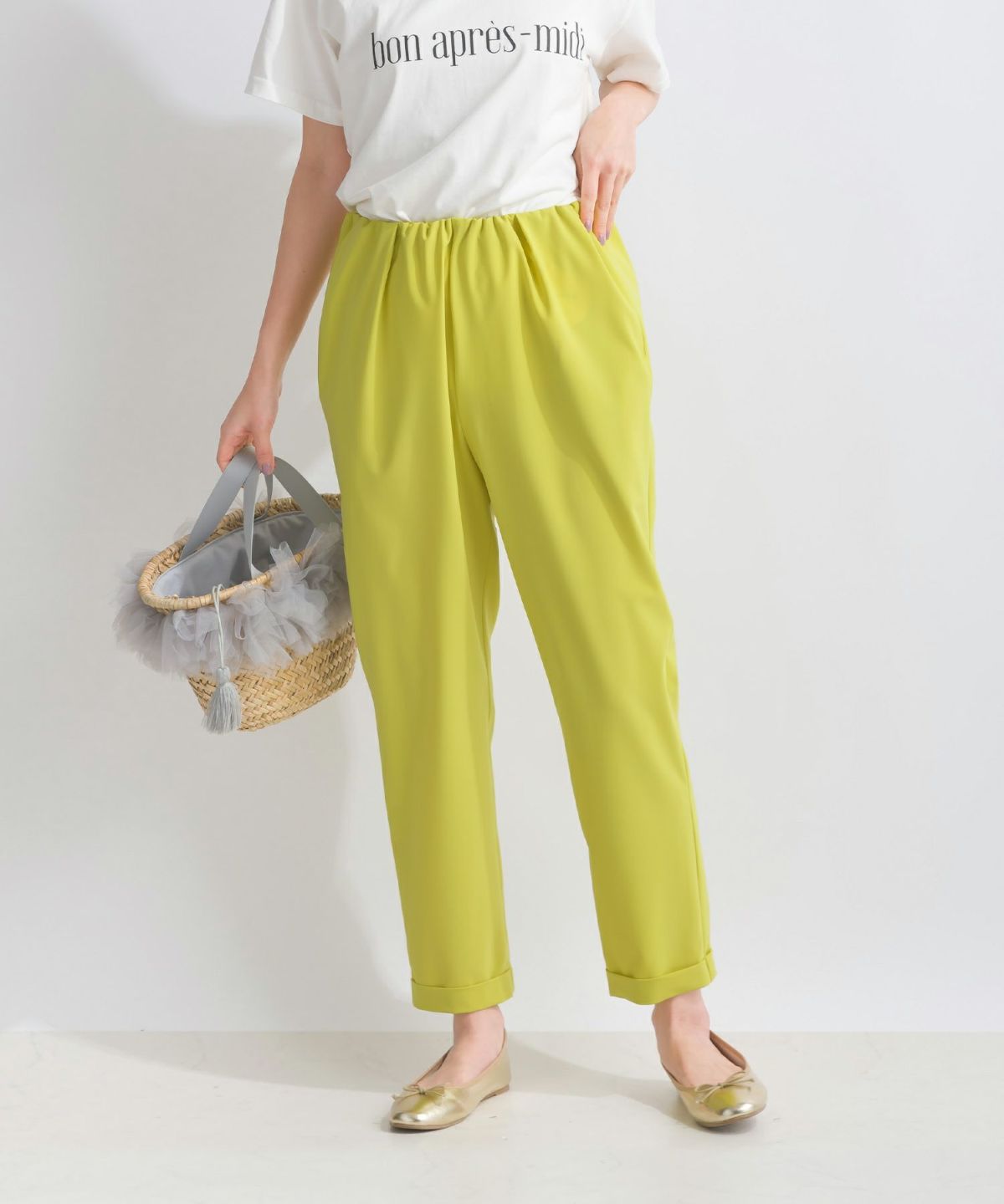 model：H157　着用サイズ：M　イエロー