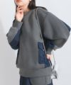 model：157cm　着用サイズ：M　チャコールグレー