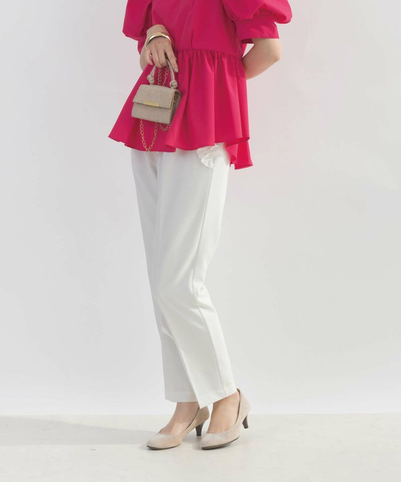 低身長さん向け】ポケットフリルセンタープレスパンツ | PICCIN