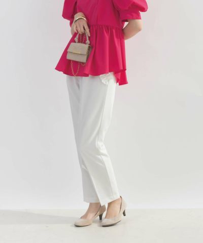 model：H162　着用サイズ：M　オフホワイト