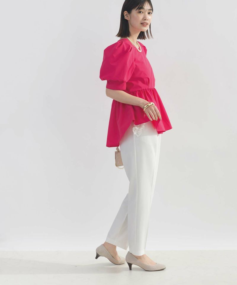 model：H162　着用サイズ：M　オフホワイト