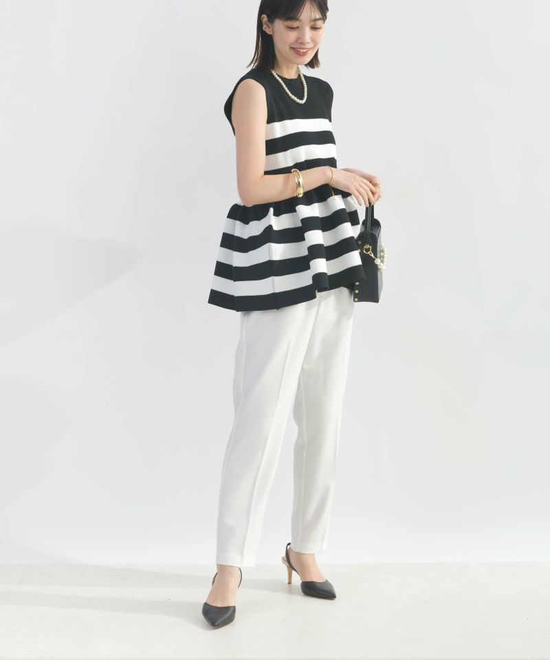 model：H162　着用サイズ：M　オフホワイト