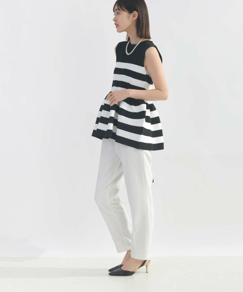 model：H162　着用サイズ：M　オフホワイト