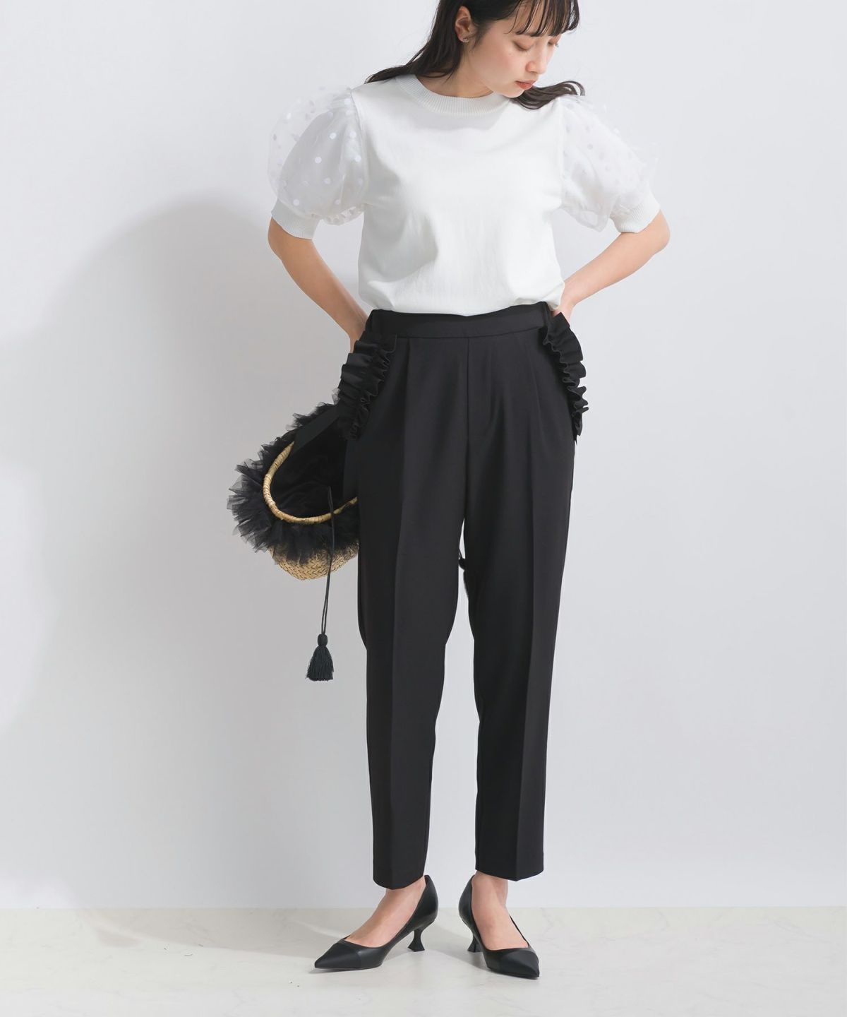 model：H157　着用サイズ：S　ブラック