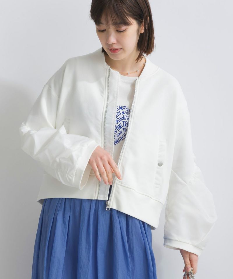 model：H162　着用サイズ：M　オフホワイト