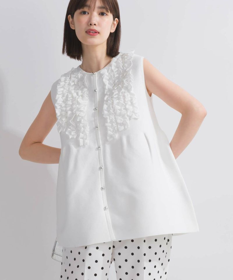 【新品・未使用】ピッチン＊PICCIN＊フリルノースリーブペプラムニット＊グレー 楽天市場】PICCIN PERLA フリルノースリーブペプラムニット 12