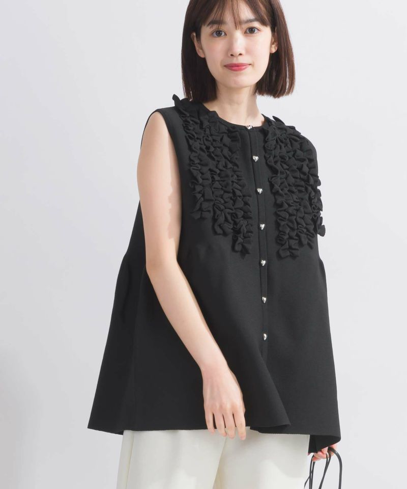 【新品・未使用】ピッチン＊PICCIN＊フリルノースリーブペプラムニット＊グレー フリルノースリーブペプラムニット | PICCIN (ピッチン) 公式通販