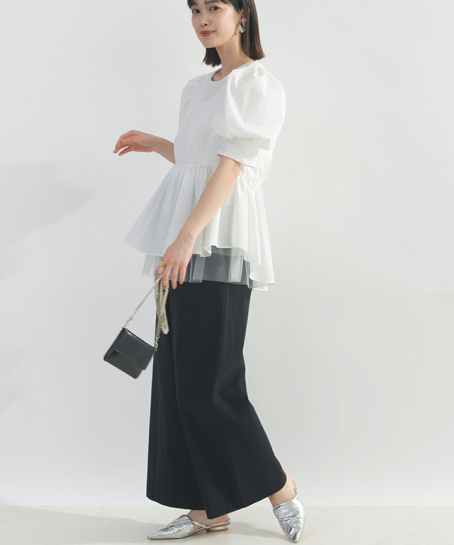 model：H162　着用サイズ：M　ブラック