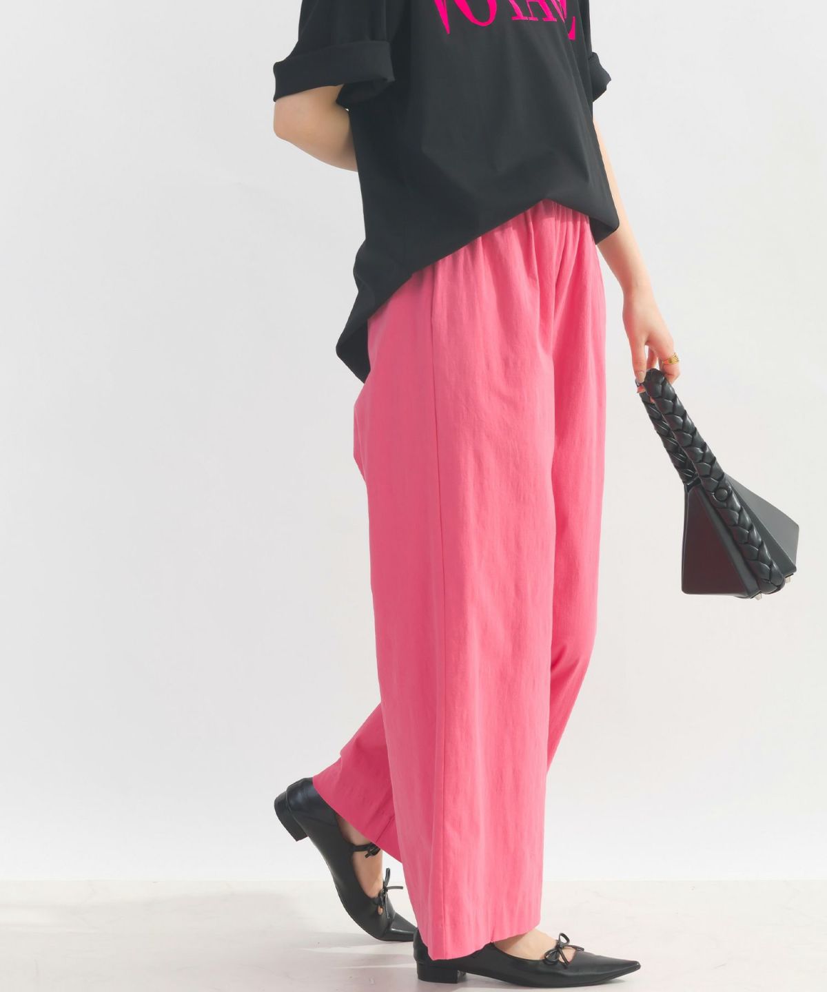 model：H162　着用サイズ：M　ピンク