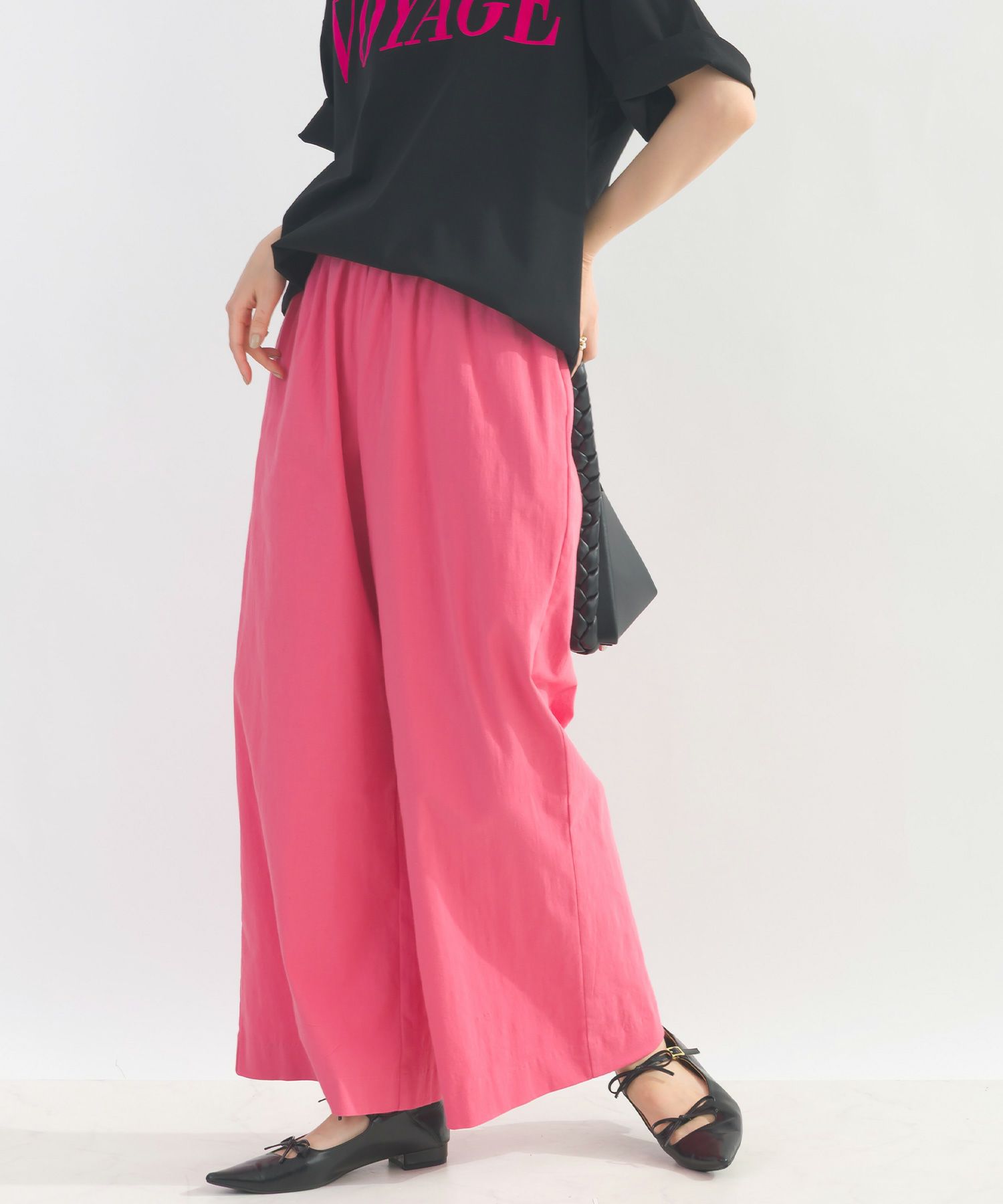 model：H162　着用サイズ：M　ピンク