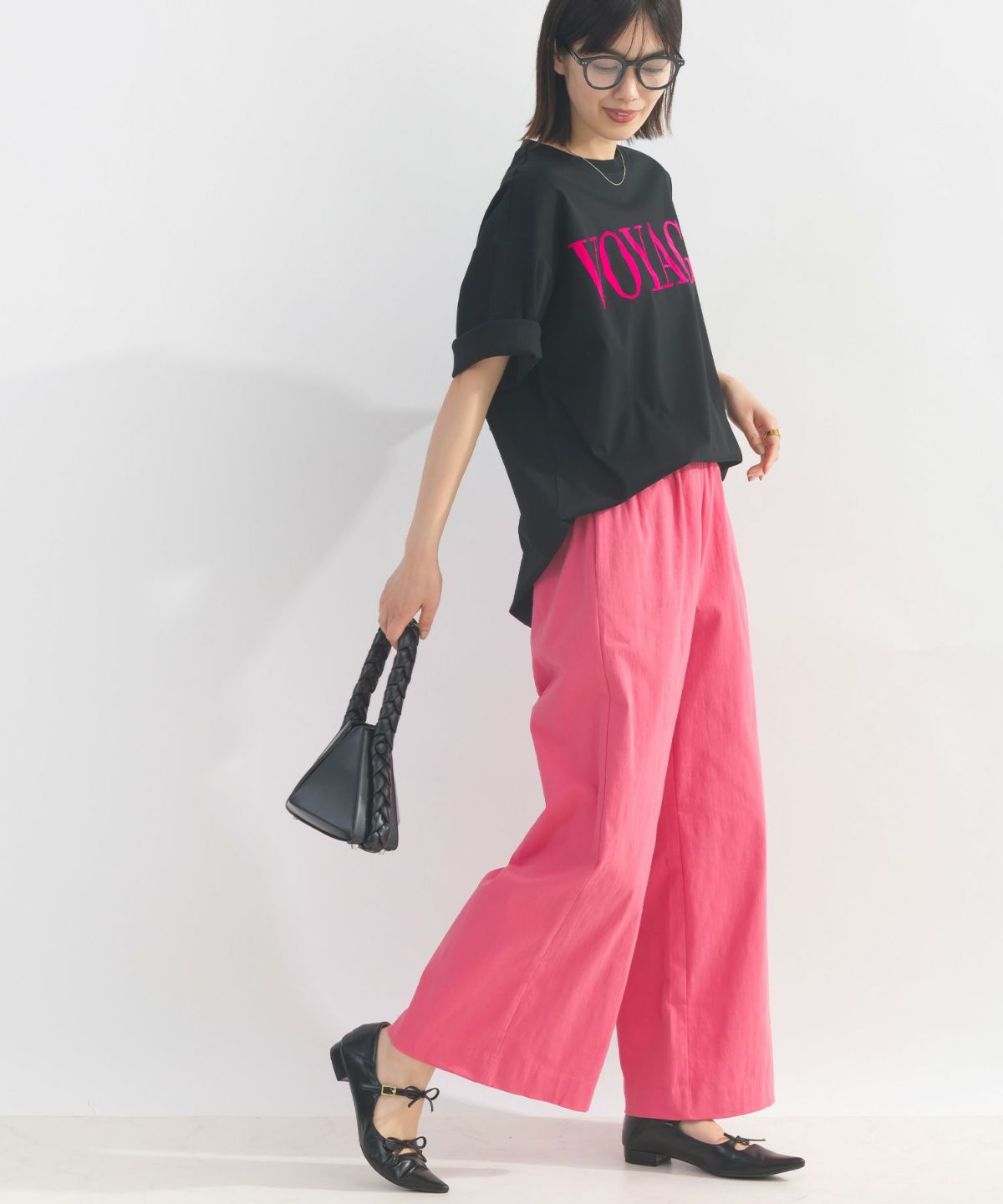 model：H162　着用サイズ：M　ピンク