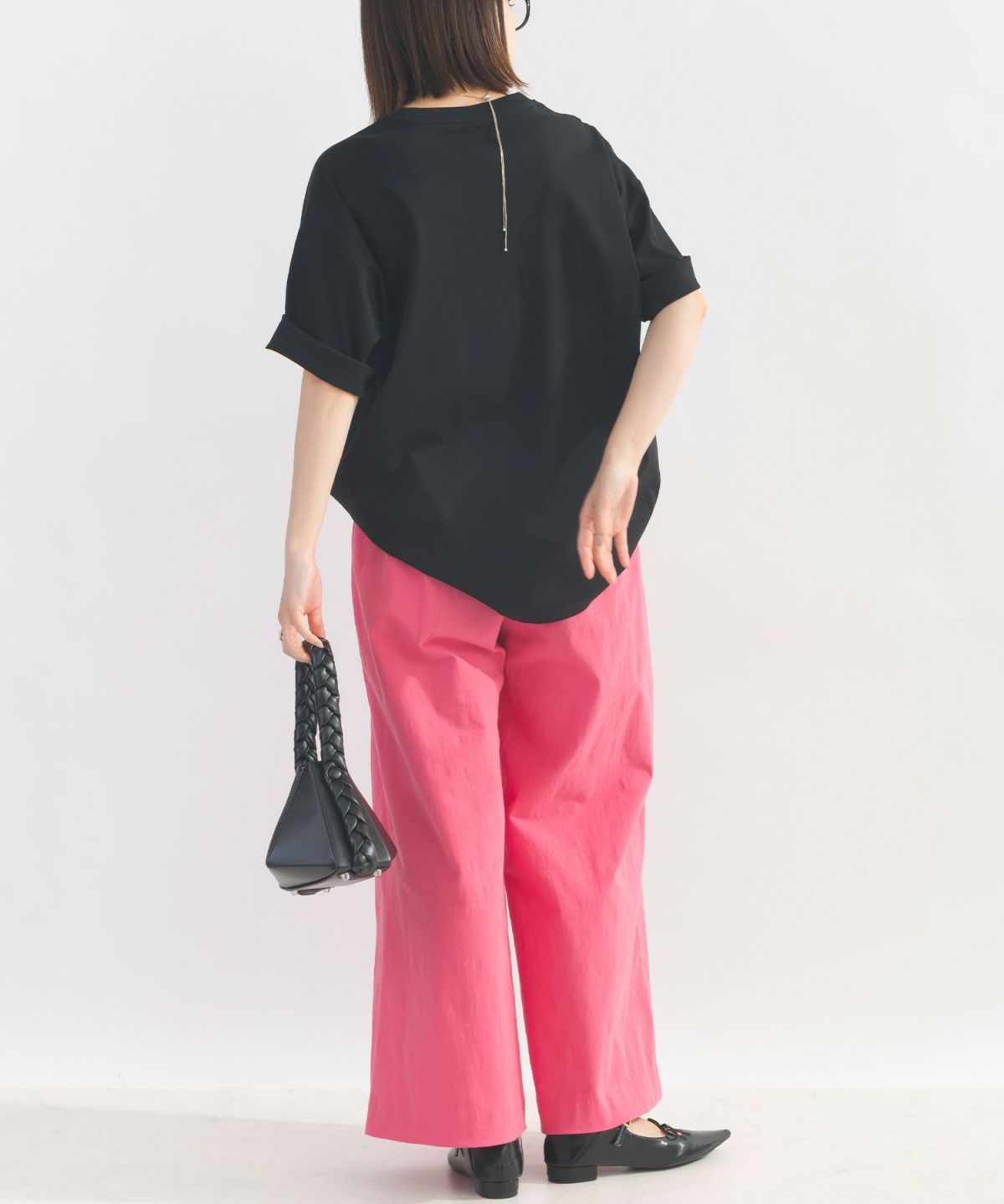 model：H162　着用サイズ：M　ピンク