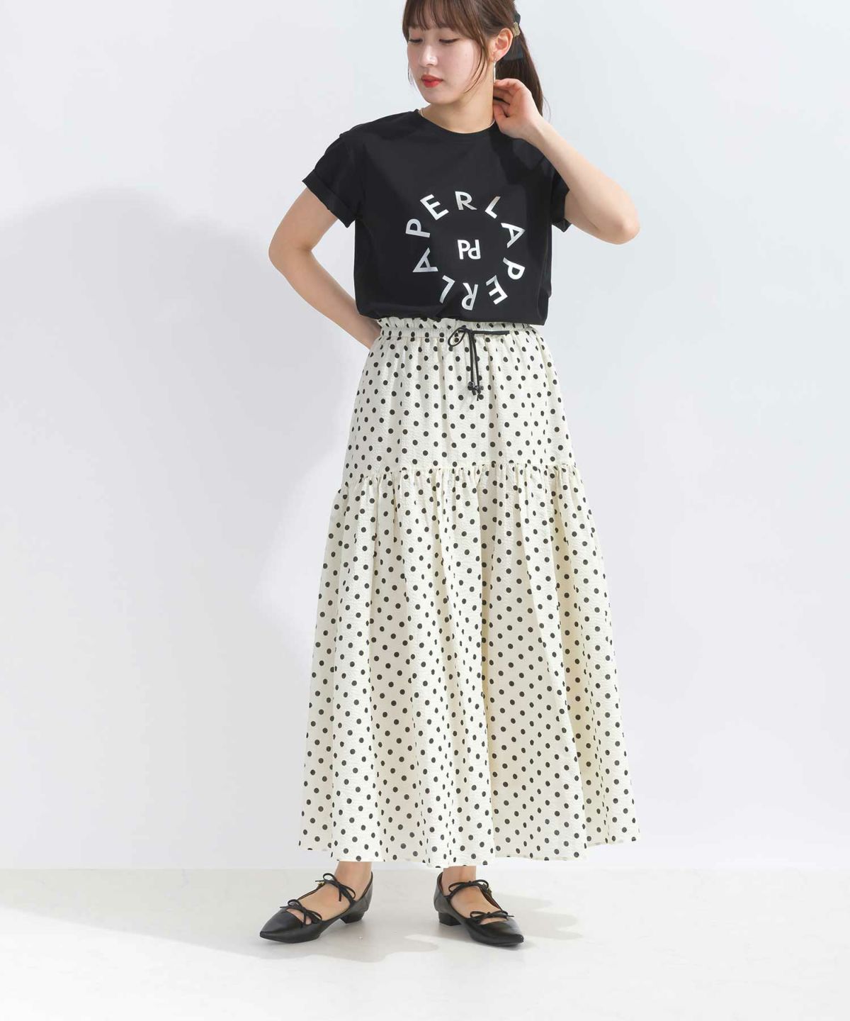 model：H165　着用サイズ：M　ブラック