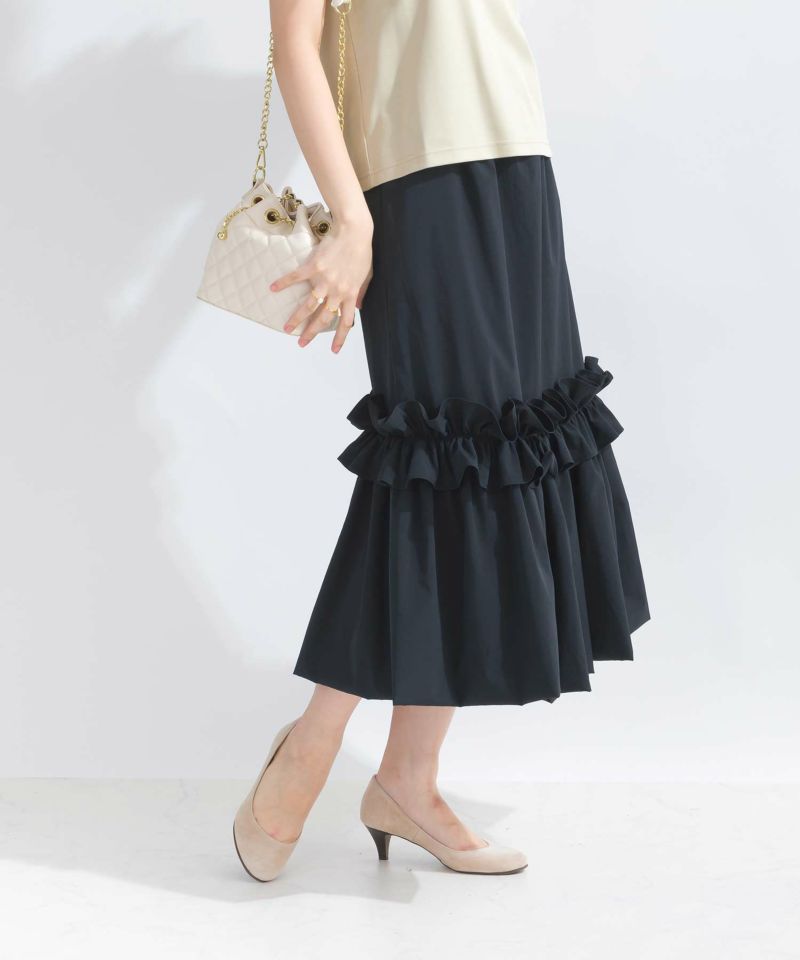 TAGEECHITA JAPAN ヘムバルーンリンクルスカート／グレー・Sサイズ HEM BALLOON WRINKLE SKIRT / ヘムバルーンリンクルスカート