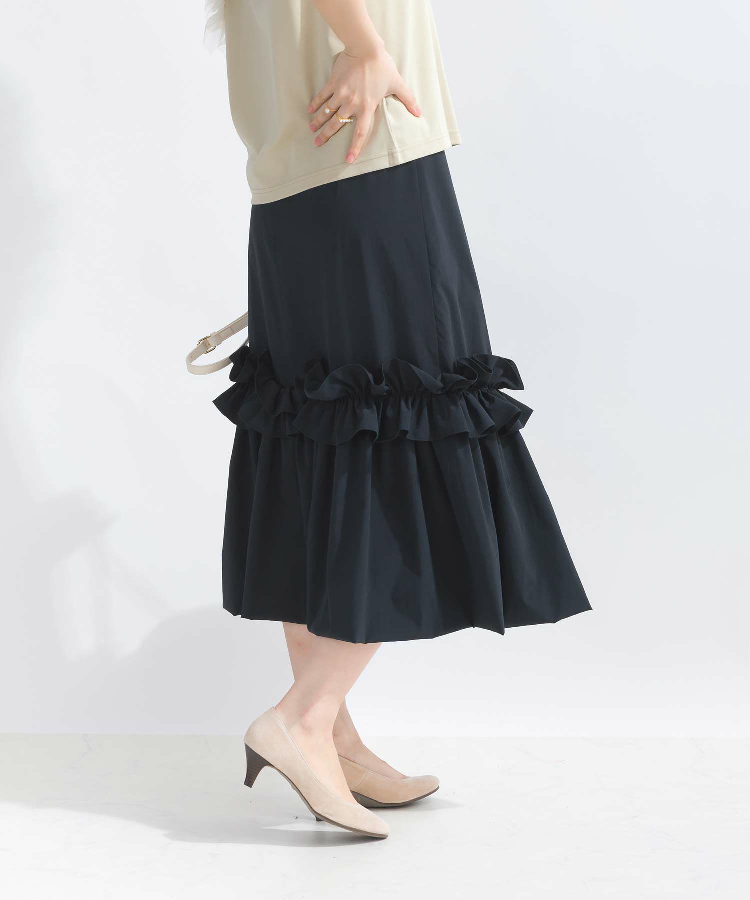 pachman PRIMA スカート ブラック 36 新品 セール】Primary NavyLabel  