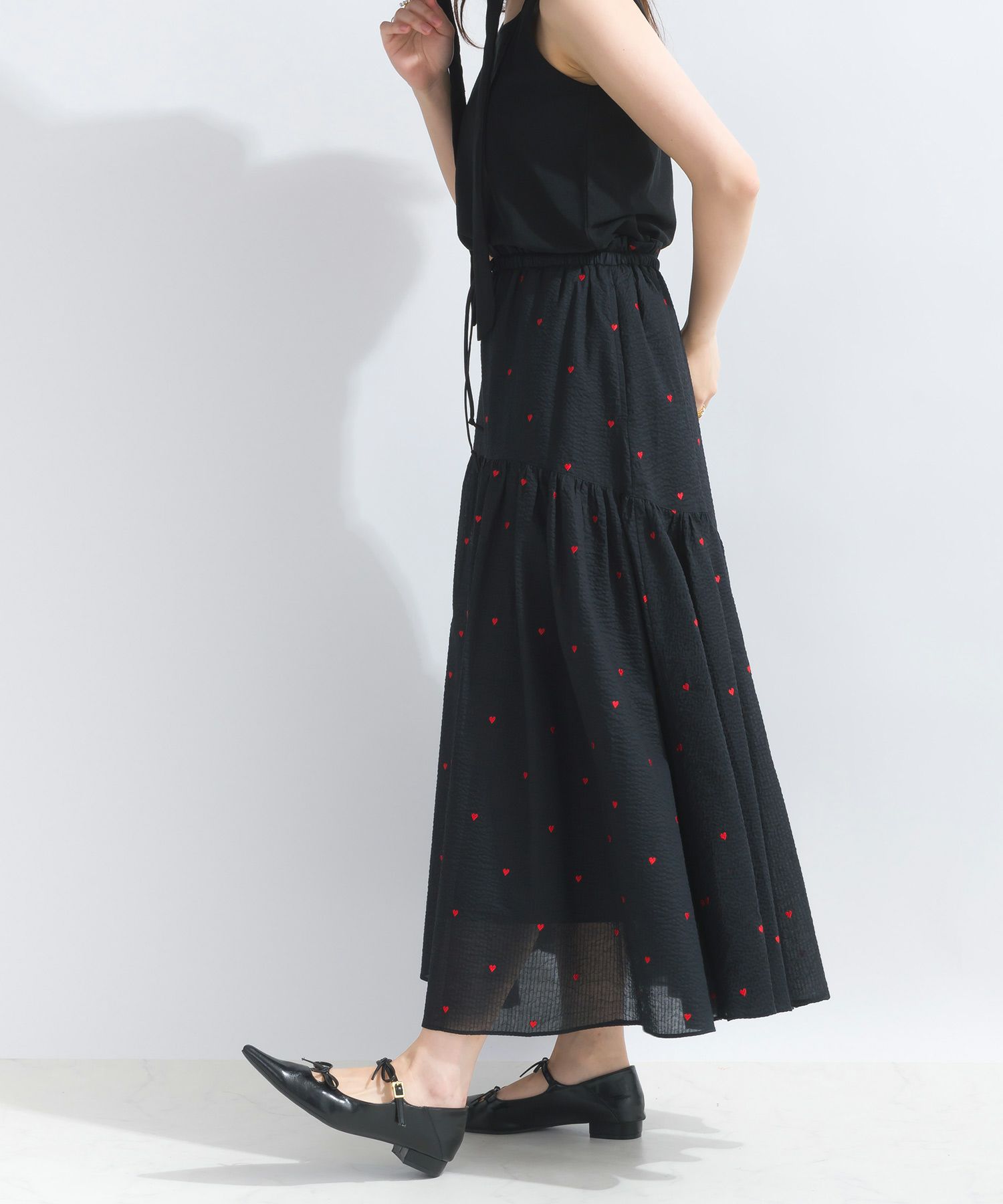 model：H165　着用サイズ：M　ブラック
