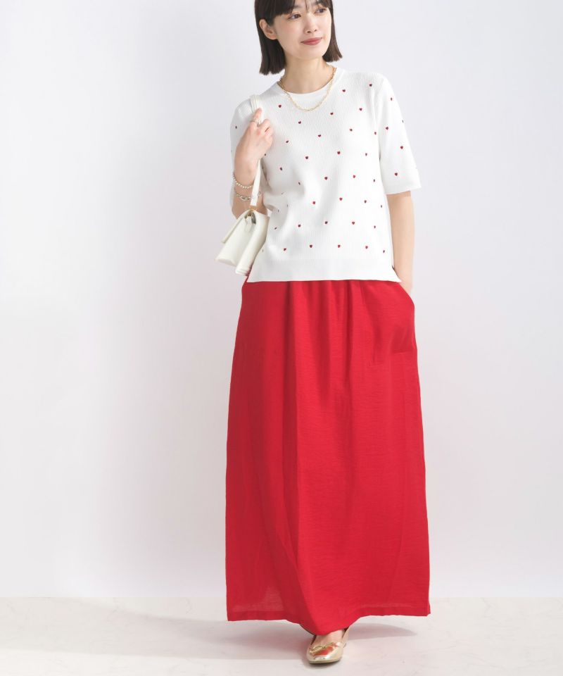 model：H162　着用サイズ：M　レッド