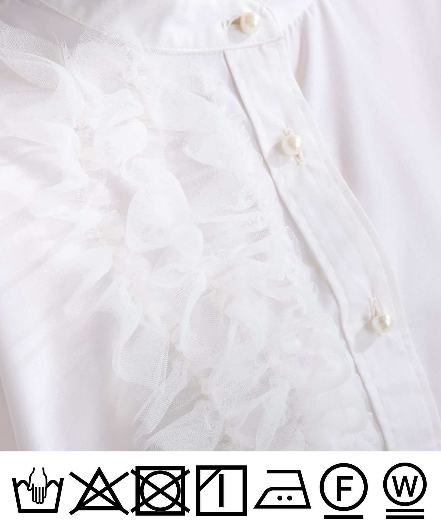 日本製】チュールフリルノーカラーブラウス | PICCIN (ピッチン) 公式通販