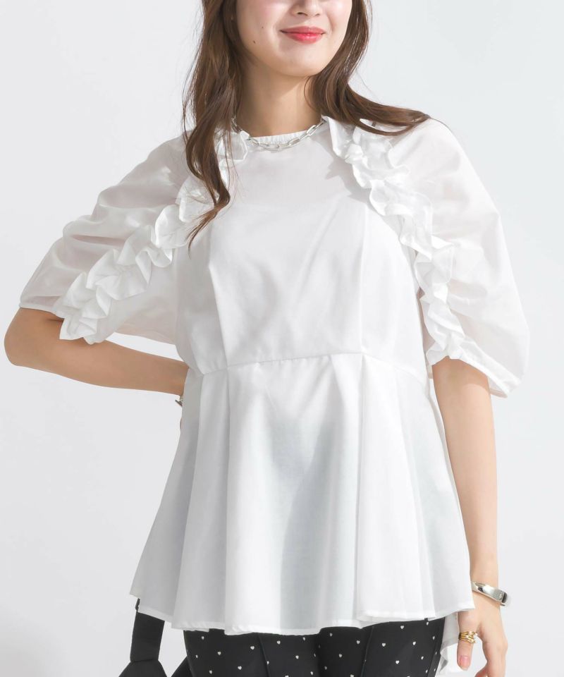新品】 ブラウス フリル りんご 100 RANAN ブラウス シャツ 「新色追加