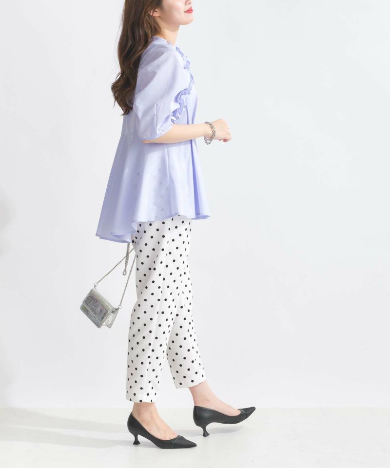 model：H165　着用サイズ：M　サックスブルー