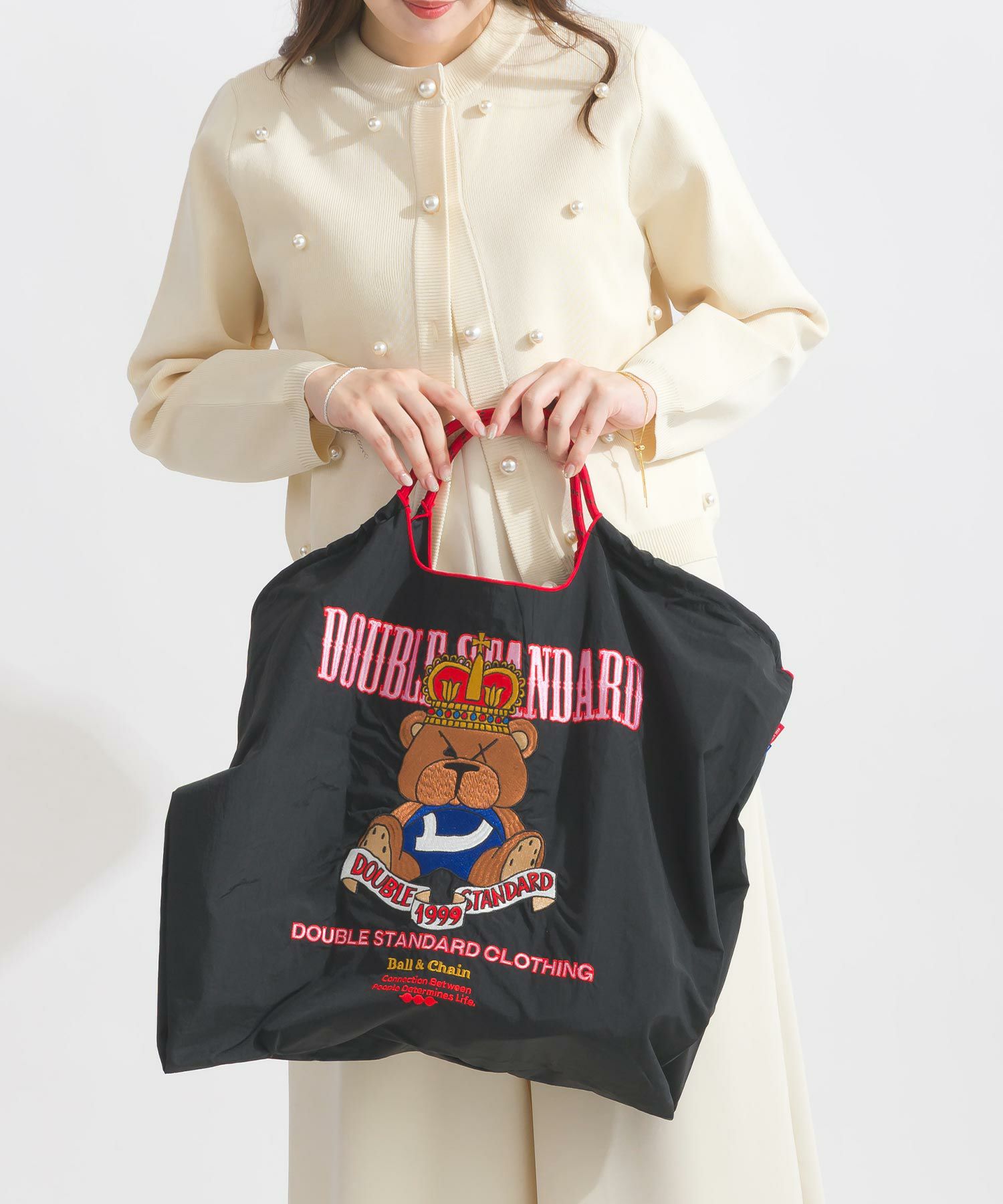 Ball&Chain×DOUBLE STANDARD CLOTHING]shopping bag-King bear（L  