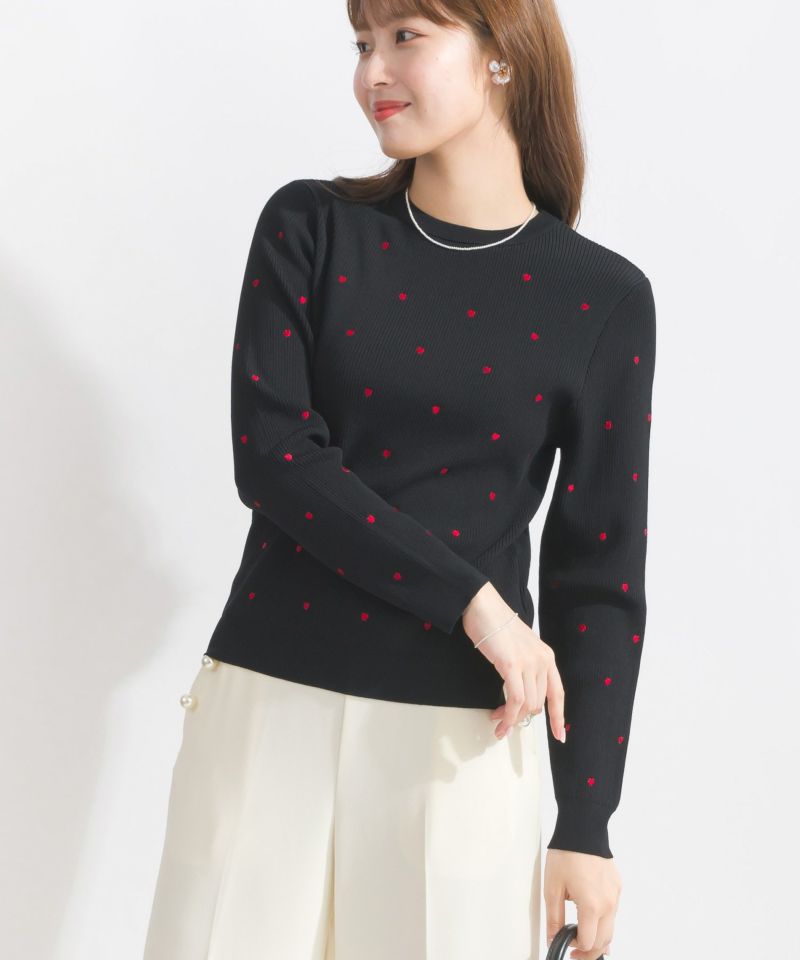 ハート柄リブニットトップス | PICCIN (ピッチン) 公式通販