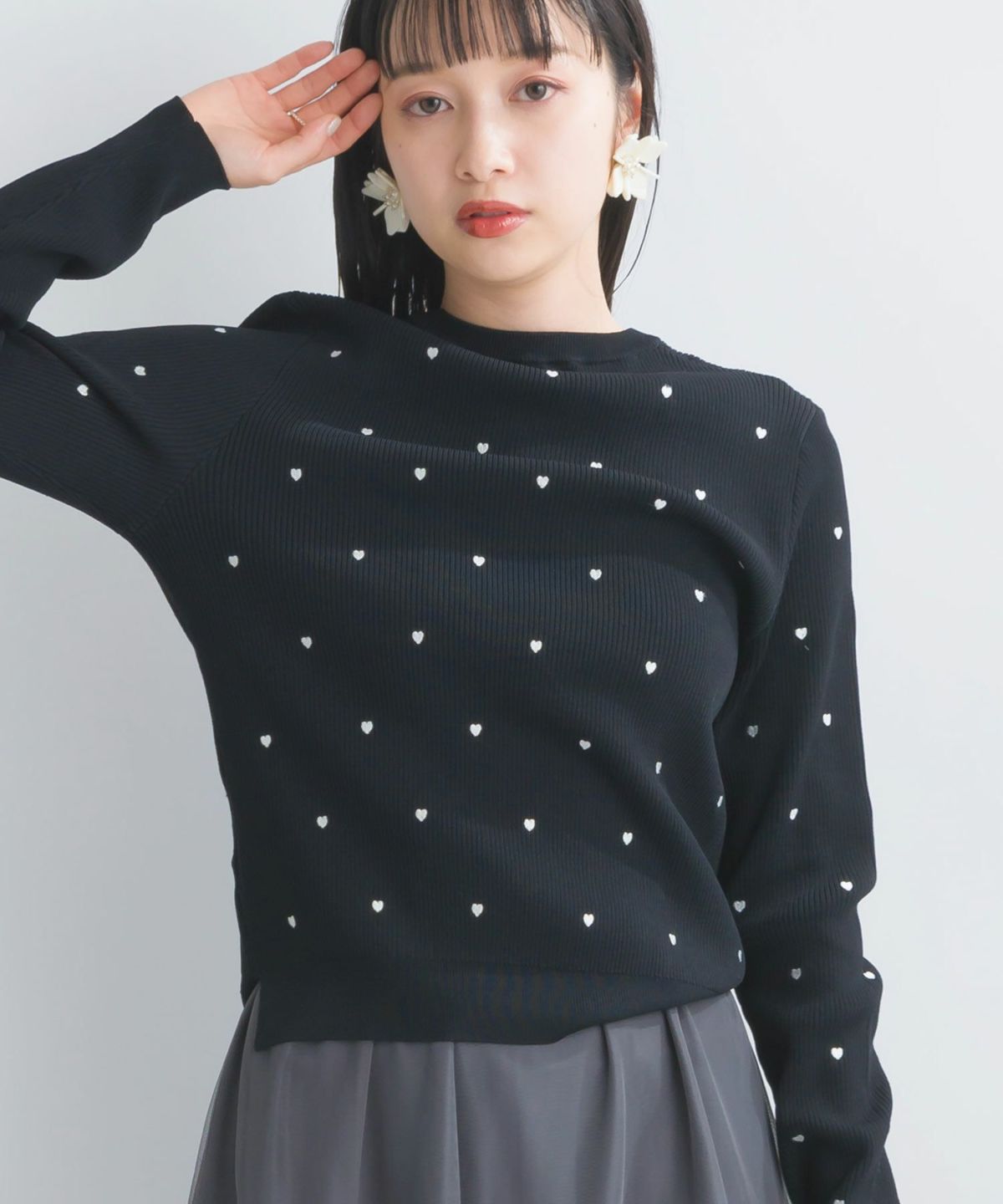 model：H157　着用サイズ：M　ブラック