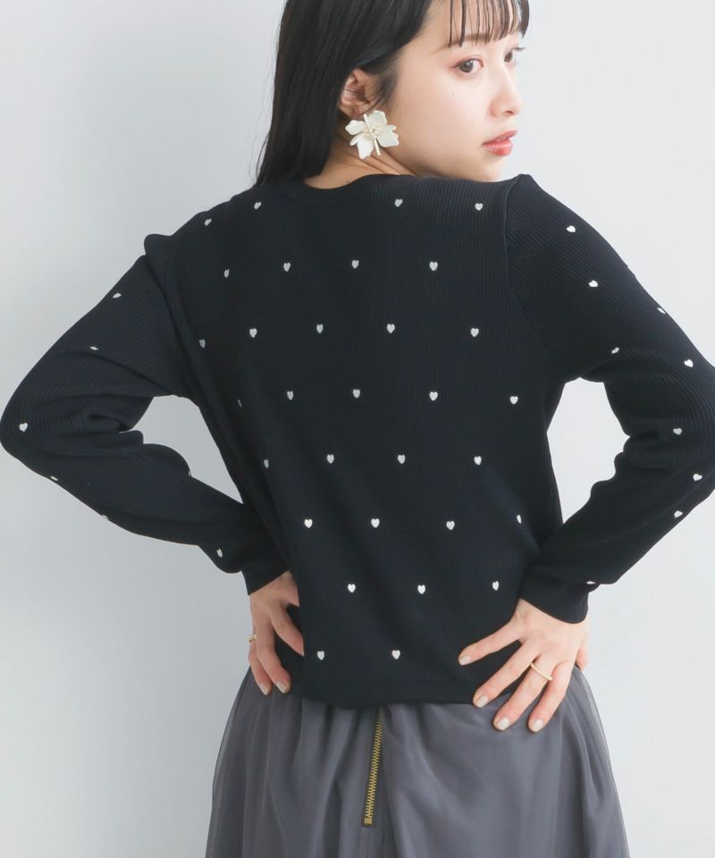 ハート柄リブニットトップス | PICCIN (ピッチン) 公式通販