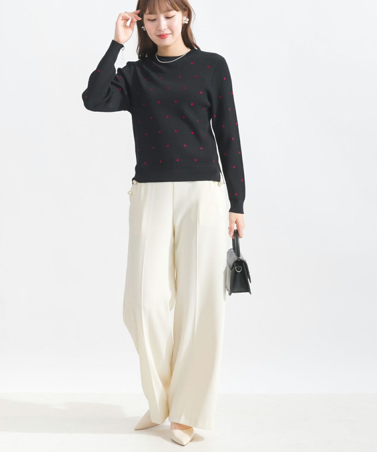 model：H165　着用サイズ：M　ブラック系その他