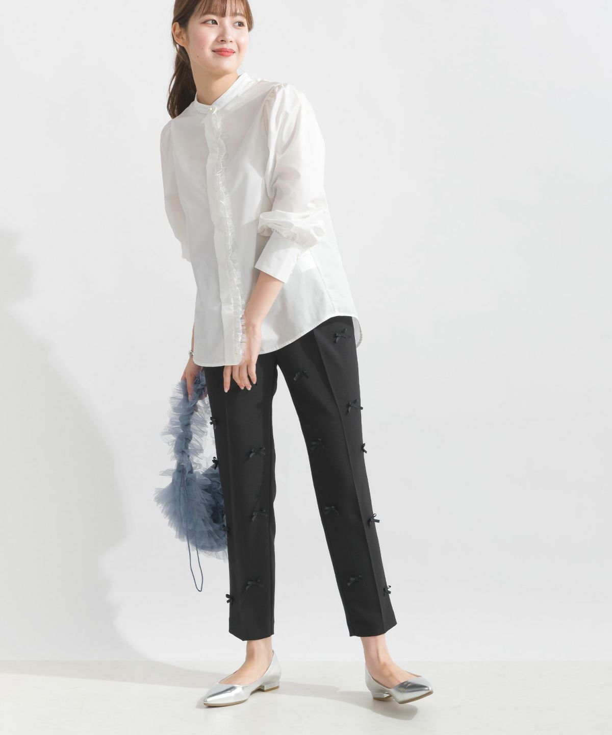 model：165cm　着用サイズ：M　ブラック