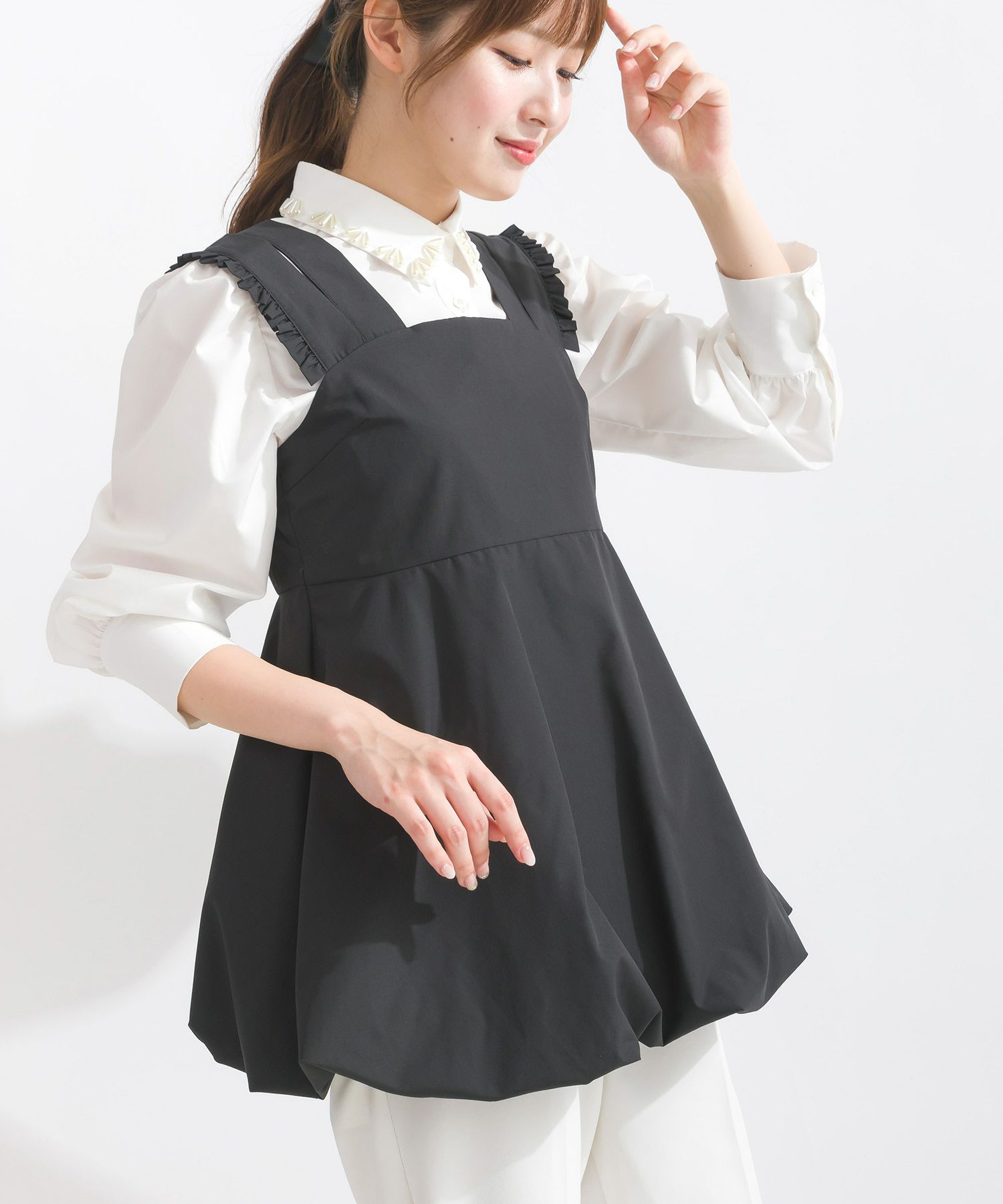 model：H165　着用サイズ：M　ブラック