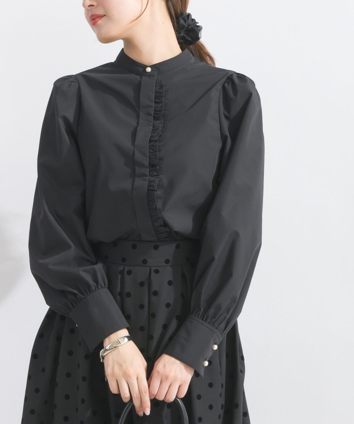 model：H165　着用サイズ：M　ブラック