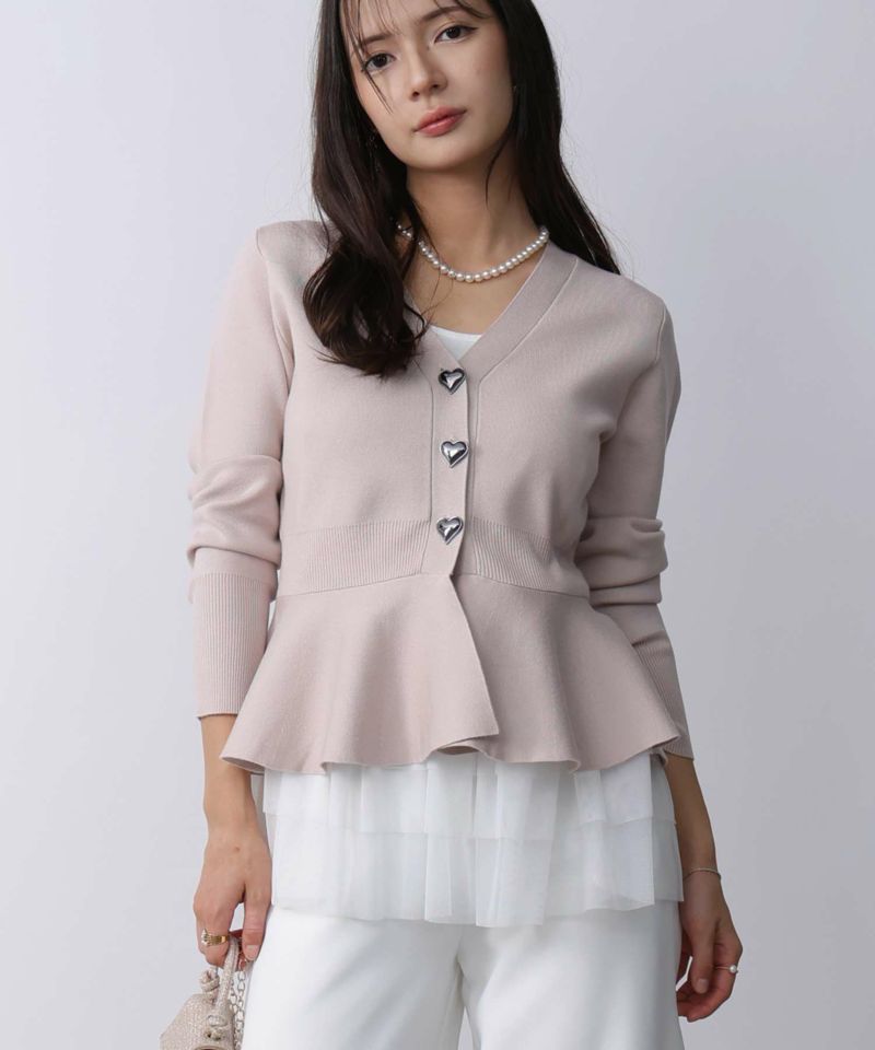 model：H160　着用サイズ：M　ピンクベージュ