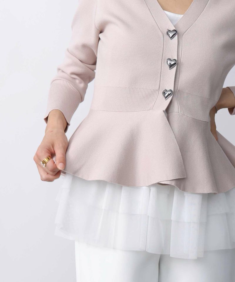 model：H160　着用サイズ：M　ピンクベージュ