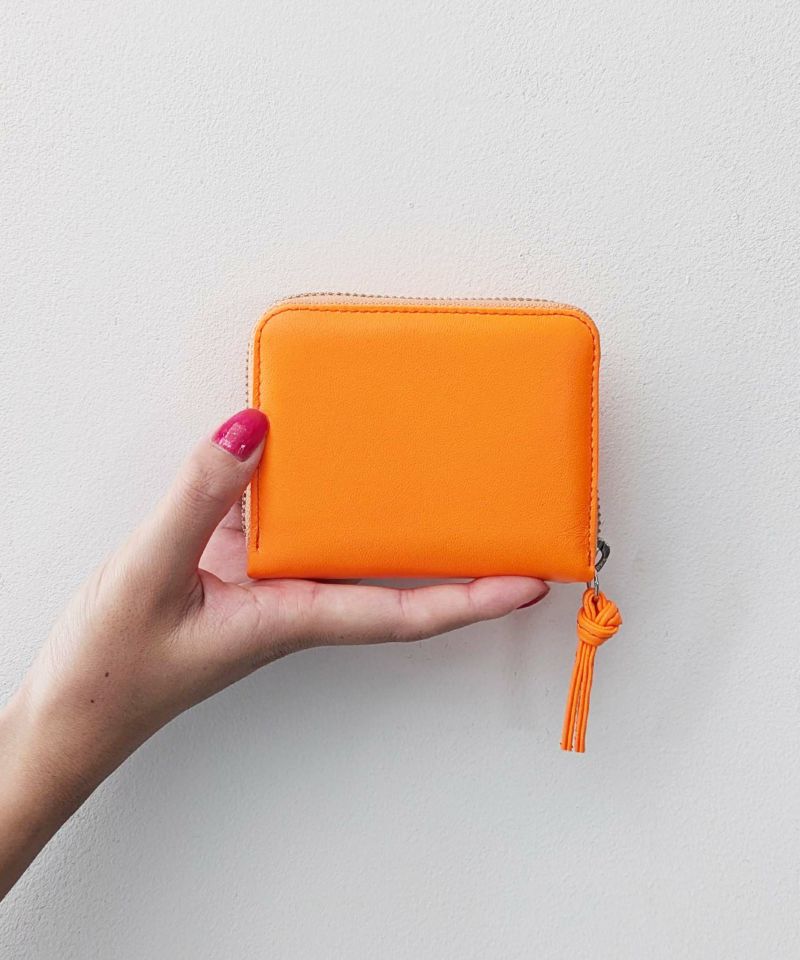 蛍光レザーストラップ付き・ジャバラカードウォレット | PICCIN