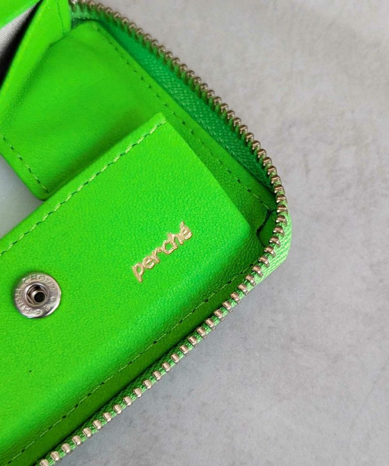 蛍光レザーストラップ付き・ジャバラカードウォレット | PICCIN
