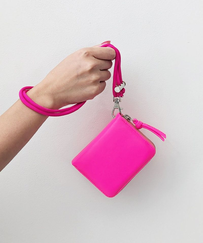 蛍光レザーストラップ付き・ジャバラカードウォレット | PICCIN