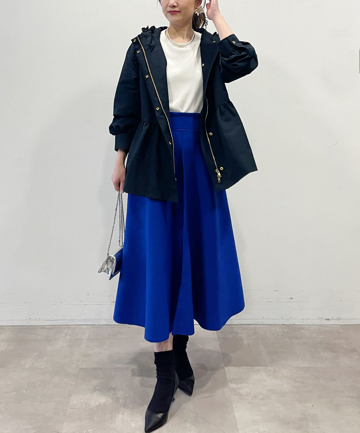 model：H164　着用サイズ：M　ネイビー