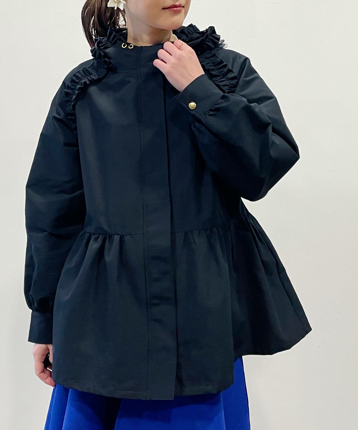 model：H164　着用サイズ：M　ネイビー