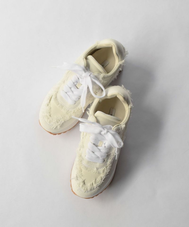 ロゴプリントレースアップスニーカー Unisex garfield print lace up leather sneakers shoes 男女