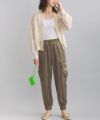 model：H167　着用サイズ：M　モカ