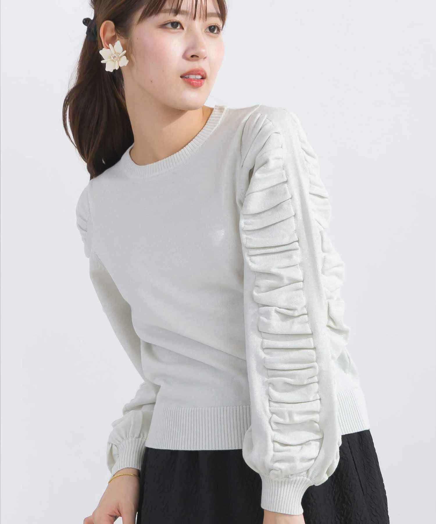 袖シャーリングニット | PICCIN (ピッチン) 公式通販