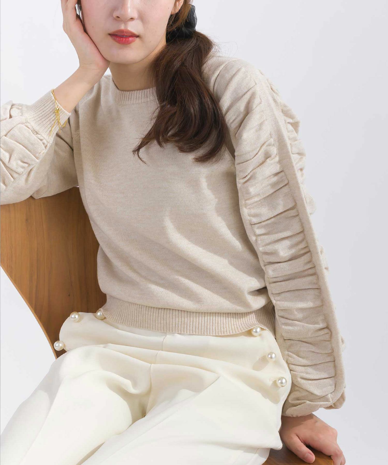 袖シャーリングニット | PICCIN (ピッチン) 公式通販