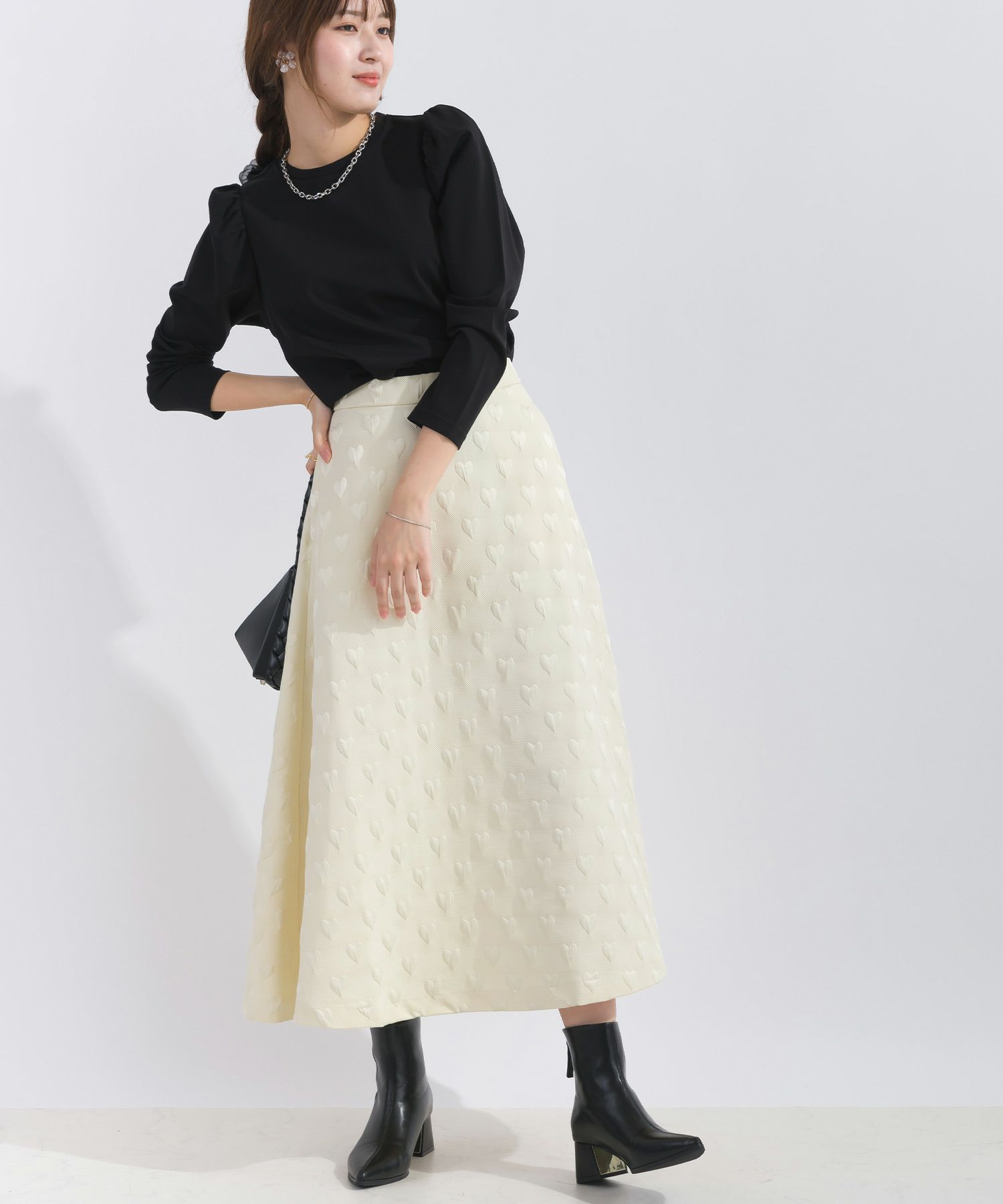 ハートジャガードフレアスカート | PICCIN (ピッチン) 公式通販